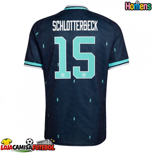 Camisa de Futebol Alemanha Nico Schlotterbeck #15 Equipamento Secundário Mundo 2026 Manga Curta